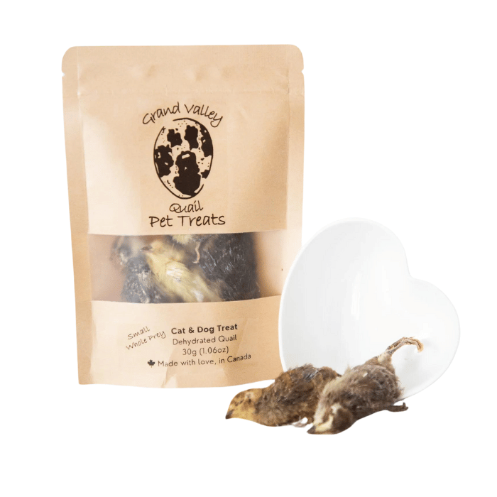 Grand Valley Quail Pet Treats Poussins de caille déshydrates 30g