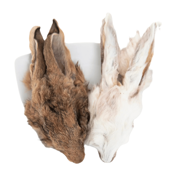 Grand Valley Quail Pet Treats Tête de lapin déshydratée