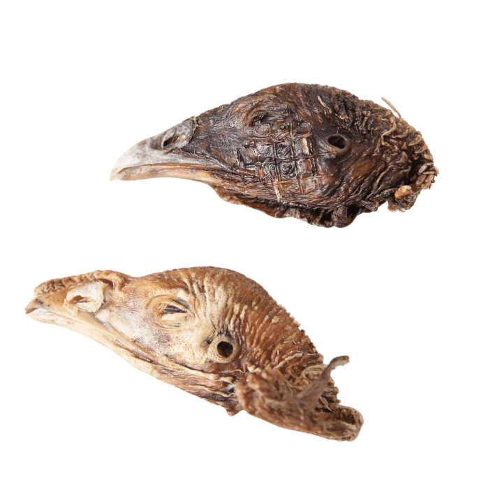 Grand Valley Quail Pet Treats Têtes de dinde déshydratées 140g