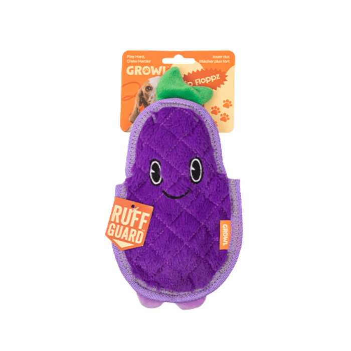 Growl jouets pour chien Growl Flip Floppz - Eddie l'aubergine - Jouet pour Chien Growl Flip Floppz - Eddie l'aubergine - Jouet pour Chien