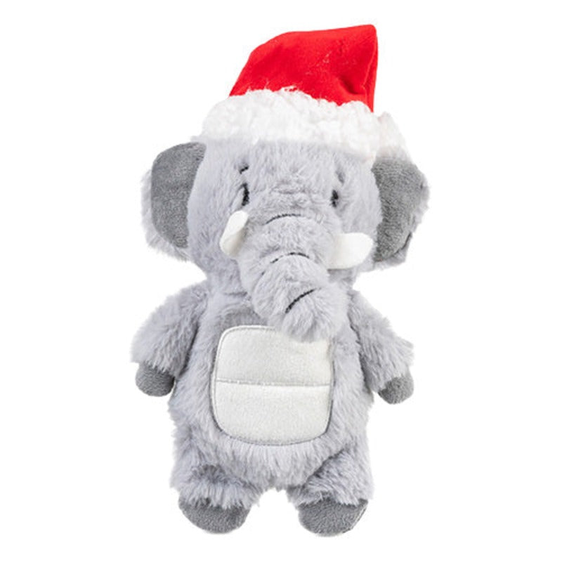 Growl dog toys - Jingle Bellies holiday plush elephant for dogs