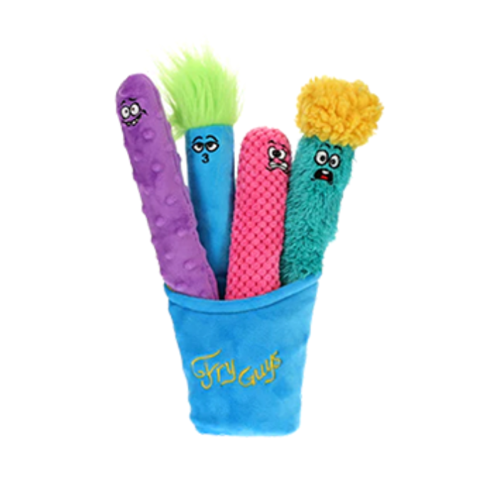 Guru 4 Peluches Guru Fry Guys + Panier