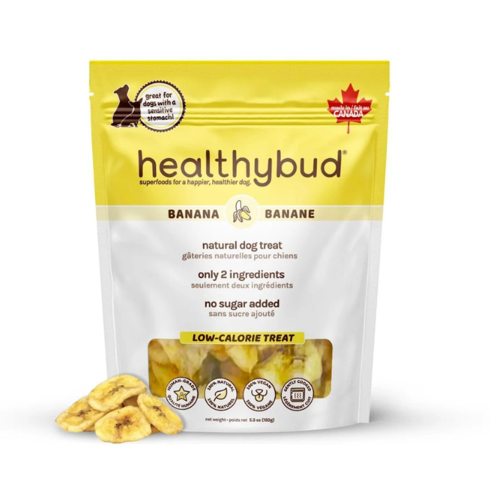 HealthyBud Gâteries 5.3oz Banane HealthyBud 150gr Banane HealthyBud 150gr