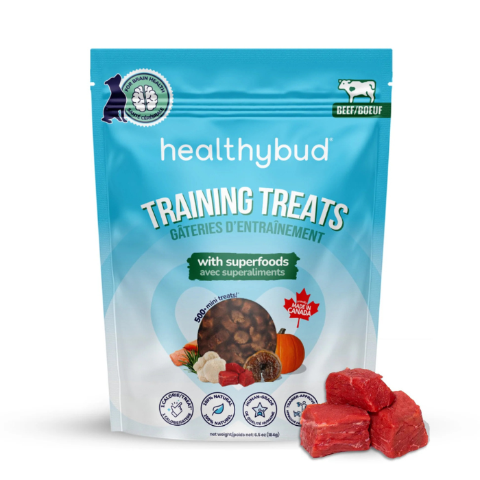 HealthyBud Gâteries Mini Gâteries D'entraînement pour chiens avec superaliments 184gr Mini Gâteries D'entraînement pour chiens avec superaliments 184gr