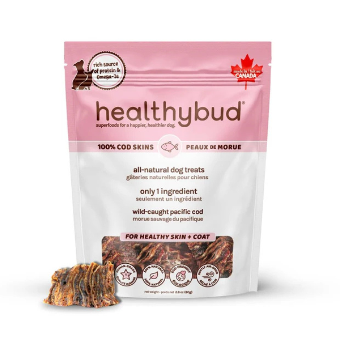 HealthyBud Gâteries Peaux de morue HealthyBud 2.8oz Peaux de morue HealthyBud 2.8oz