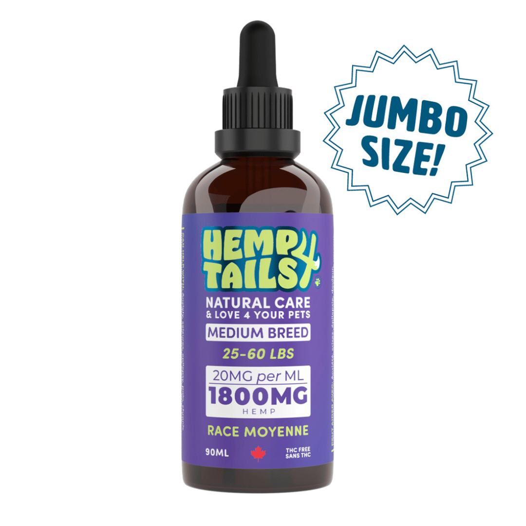 Hemp 4 Paws supplement Hemp 4 Tails 1800Mg 25 à 60 lbs 90ml