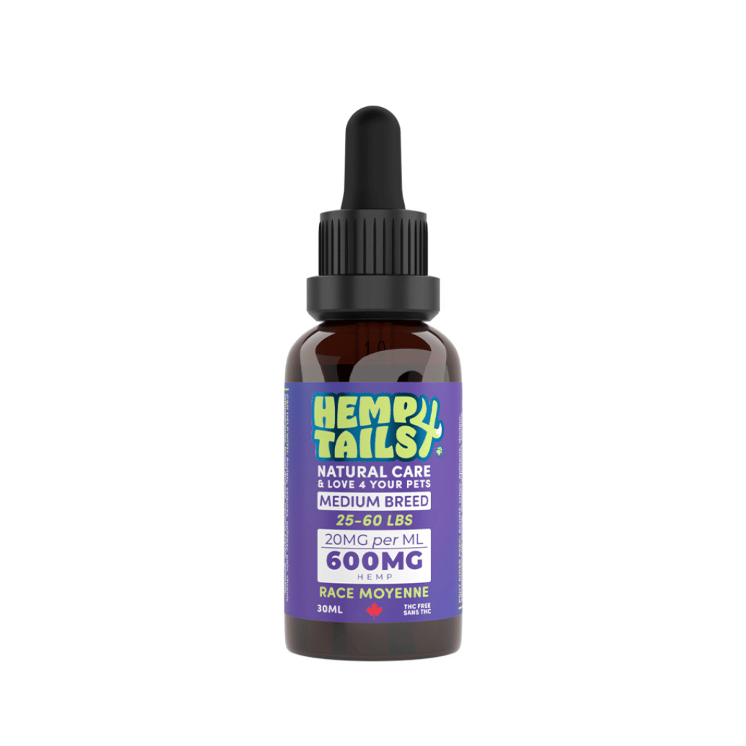 Hemp 4 Paws supplement Hemp 4 Tails 600Mg 25 à 60 lbs 30ml