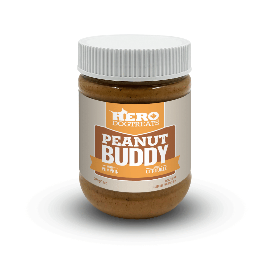 HeroDogTreats bully Hero Peanut Buddy Avec Citrouille 11oz Hero Peanut Buddy Avec Citrouille 11oz