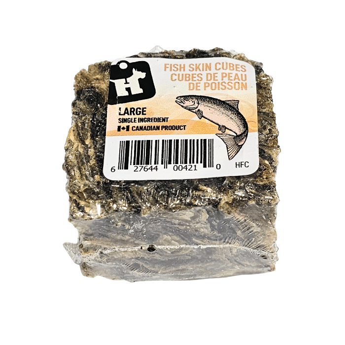 HeroDogTreats Gâteries Gâteries à mâcher Cube de peau de poisson
