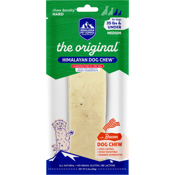 Himalayan dog chew Gâteries Medium Fromage de Yak à saveur de Bacon Fromage de Yak à saveur de Bacon
