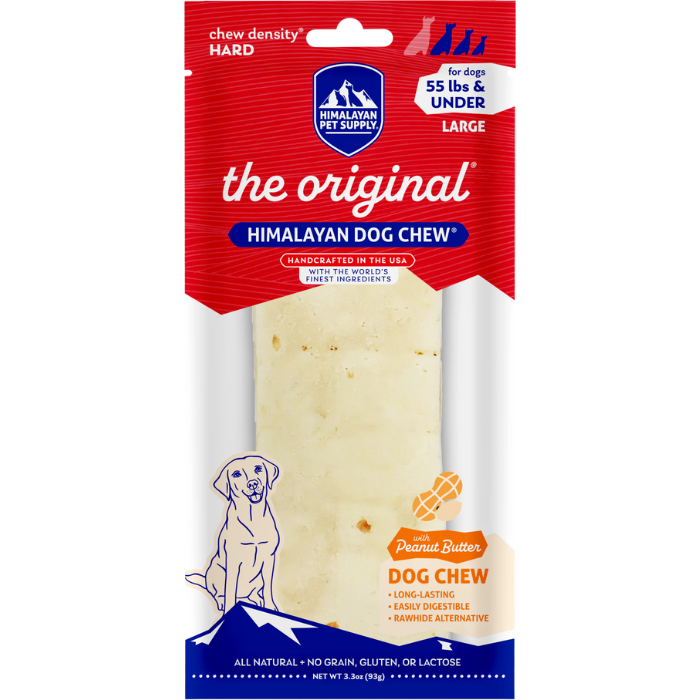 Himalayan dog chew Gâteries Large Fromage de Yak à saveur de Beurre d'arachide Fromage de Yak à saveur de Beurre d'arachide