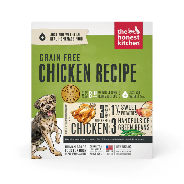 Honest Kitchen nourriture 2lbs Nourriture déshydraté Honest Kitchen Force Poulet Sans Grain Nourriture déshydraté Honest Kitchen Force Poulet Sans Grain
