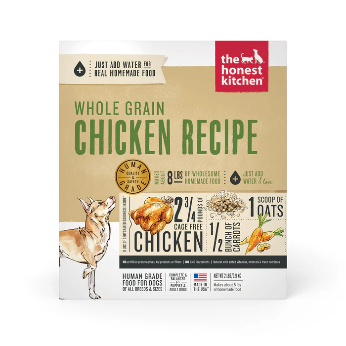 Honest Kitchen nourriture 2lbs Nourriture déshydraté Honest Kitchen Whlole Grain Poulet, Revel Nourriture déshydraté Honest Kitchen Whlole Grain Poulet, Revel