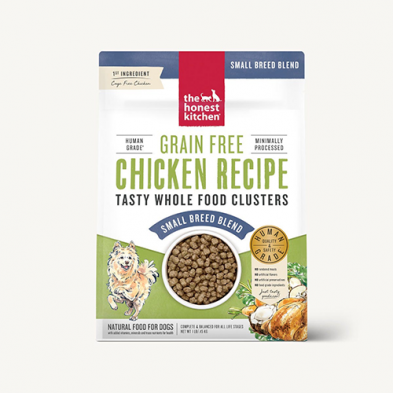 Honest Kitchen nourriture 10 lbs Recette pour petites races de The Honest Kitchen® Whole Food Clusters sans grains au poulet