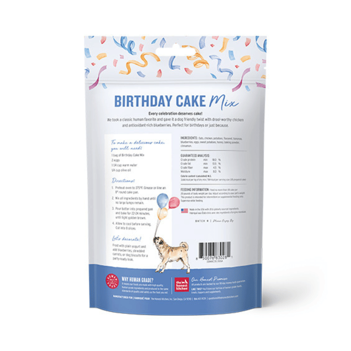 Honest Kitchen nourriture The Honest Kitchen Mélange à gâteau d’anniversaire Poulet et Bleuets pour Chien 7.5oz The Honest Kitchen Mélange à gâteau d’anniversaire Poulet et Bleuets pour Chien 7.5oz