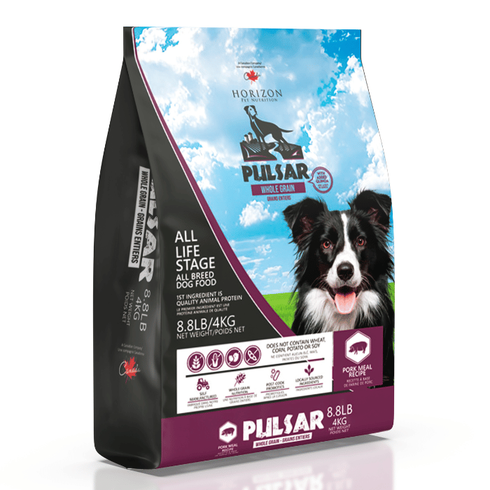 Horizon nourriture 4kg Nourriture pour chien Horizon Pulsar avec grains entiers Porc Nourriture pour chien Horizon Pulsar avec grains entiers Porc
