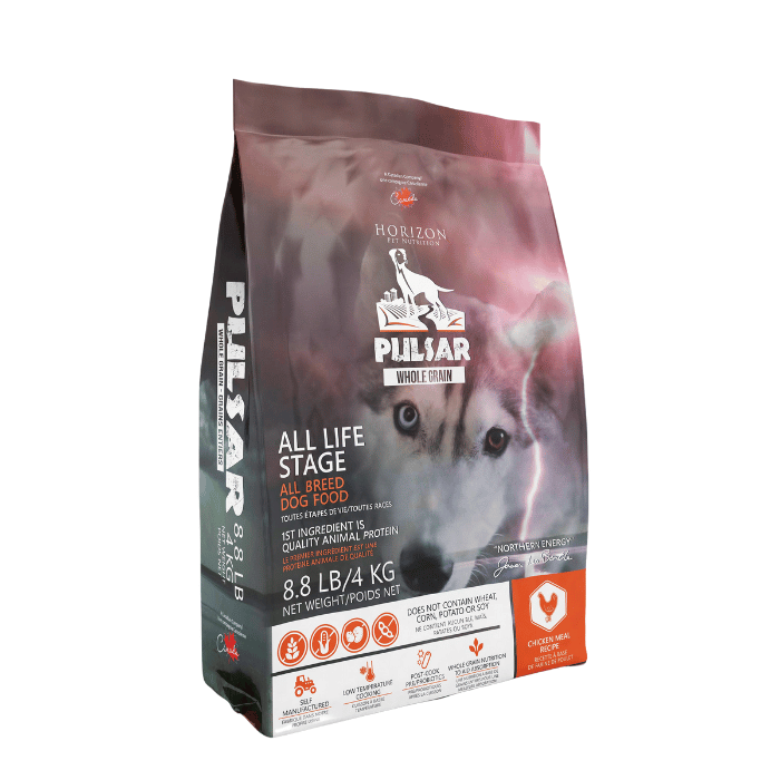 Horizon nourriture 4kg Nourriture pour chien Horizon Pulsar avec grains entiers Poulet Nourriture pour chien Horizon Pulsar avec grains entiers Poulet