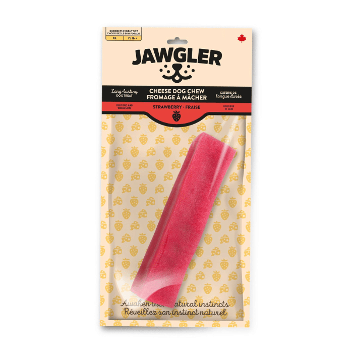 Jawgler fromage Large Jawgler Gâterie De Fromage à Mâcher - Fraise Jawgler Gâterie De Fromage à Mâcher - Fraise