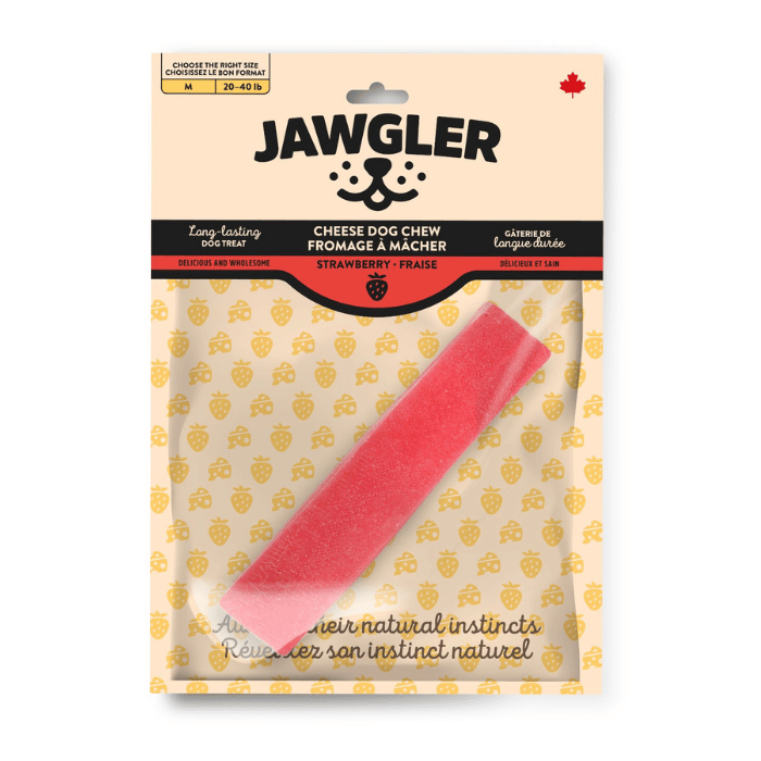 Jawgler fromage Small Jawgler Gâterie De Fromage à Mâcher - Fraise Jawgler Gâterie De Fromage à Mâcher - Fraise