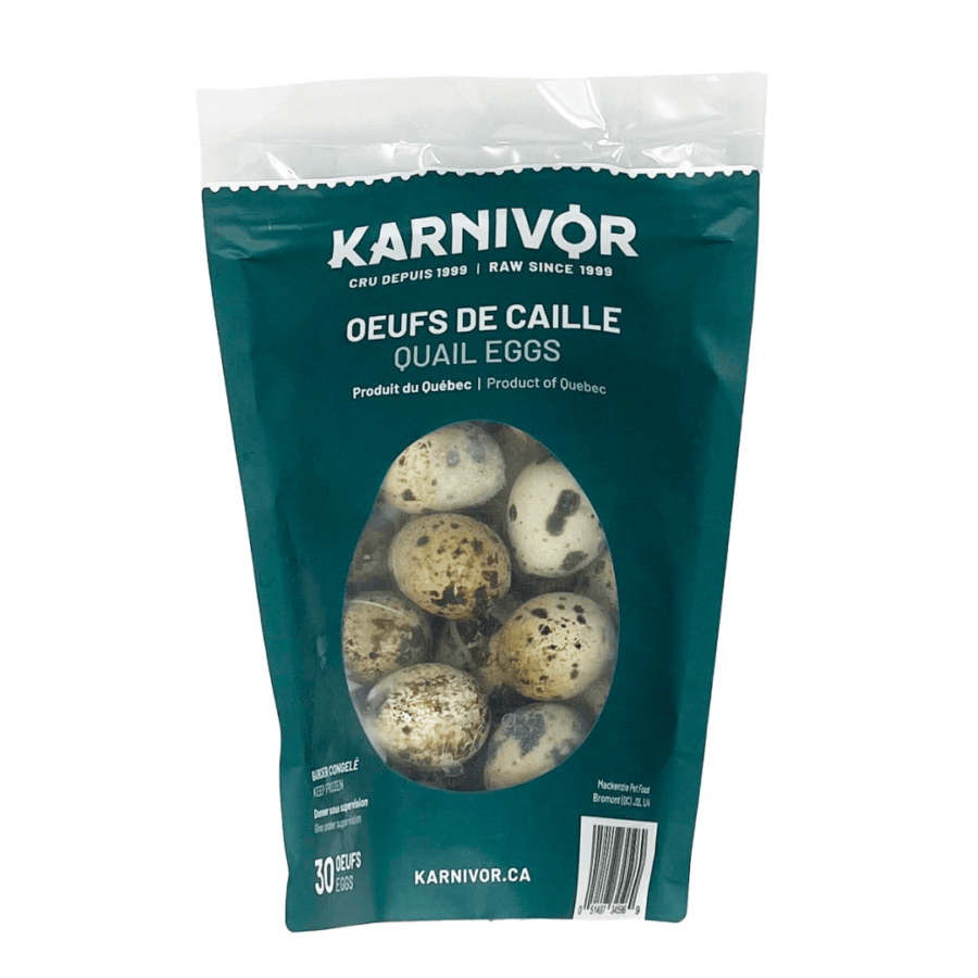 Karnivor Os récréatif naturel Default Karnivor - Œufs de caille (paquet de 30) - En magasin seulement Karnivor Oeufs de caille x30 | Os récréatif naturel pour chiens | Sherbrooke Canin