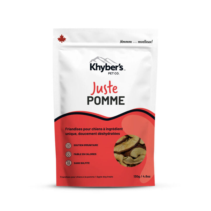 Khyber's Gâteries Khyber's Juste Pomme 130g Khyber's Juste Pomme 130g