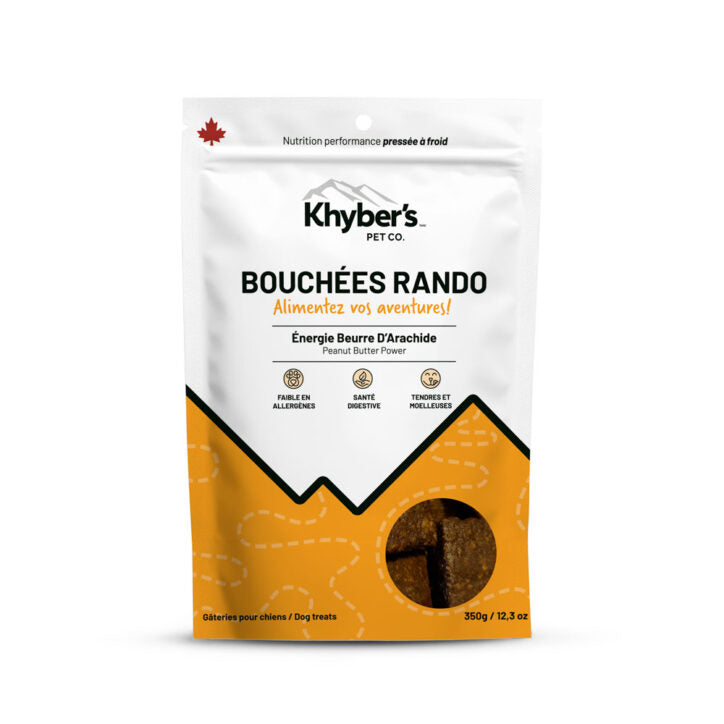 Khyber's Gâteries Khyber's Trail Bites Beurre d'Arachide 350g Khyber's Trail Bites Beurre d'Arachide 350g