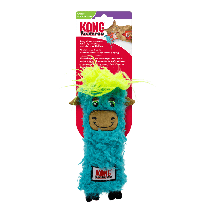 kong jouet chat Jouet pour chats Kong Kickeroo Highland Cow - couleur aléatoire Jouet pour chats Kong Kickeroo Highland Cow - couleur aléatoire