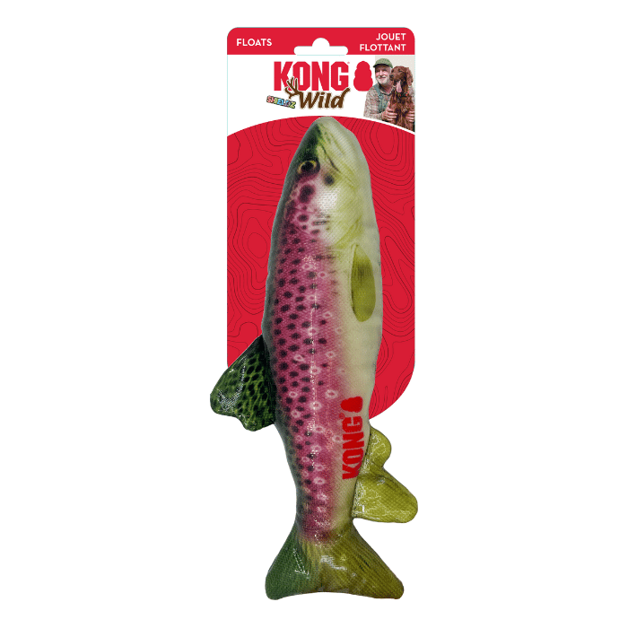 kong jouet interactif Jouet flottant truite sauvage Kong Wild Shieldz