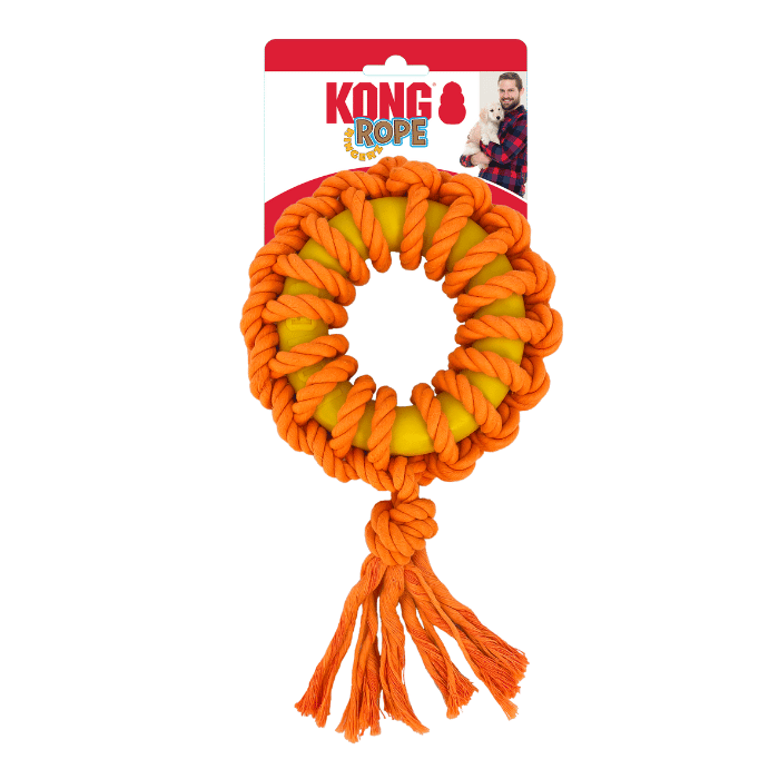 kong jouet interactif Kong Rope Ringerz - couleur aléatoire