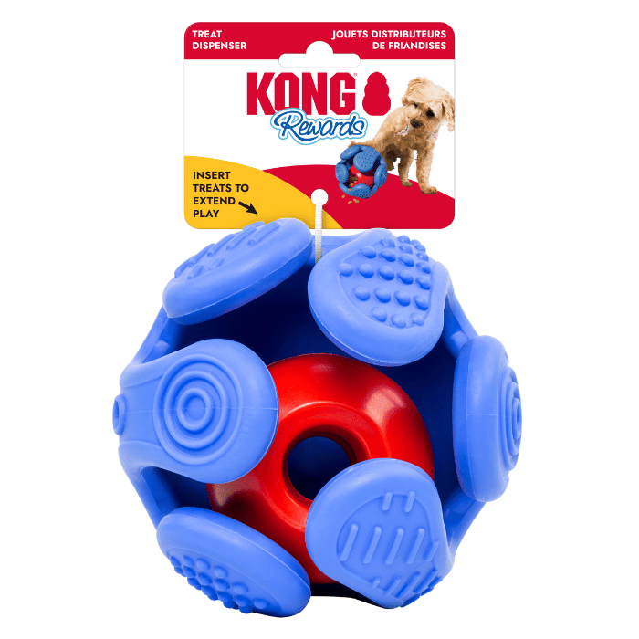Kong Jouet interactif pour chien - distributeur Kong rewards wrapz Jouet interactif pour chien - distributeur Kong rewards wrapz