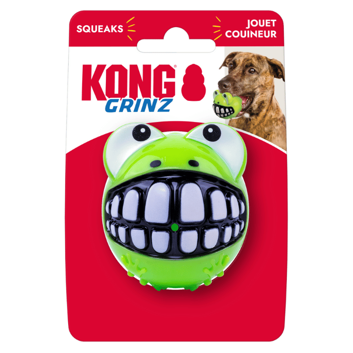 Kong Jouet pour chien - Kong Grinz Frog Jouet pour chien - Kong Grinz Frog