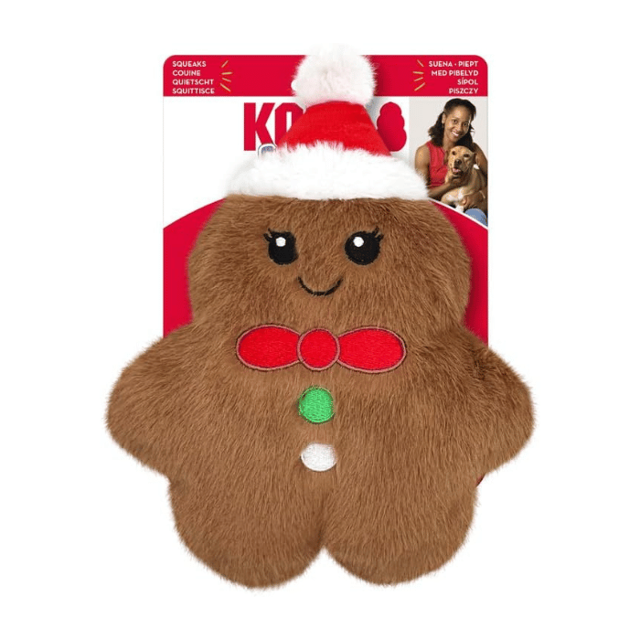 Kong Medium Jouet pour chien Kong HOLIDAY Snuzzles Pain d&#39;épice Jouet pour chien Kong HOLIDAY Snuzzles Pain d&#39;épice