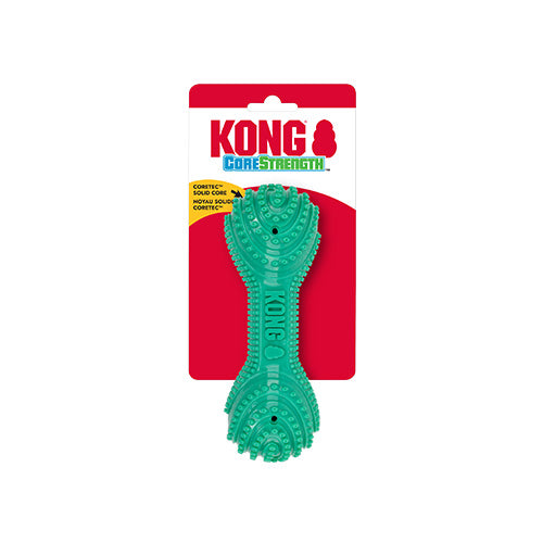 kong jouets pour chien Jouet à mâcher Kong CoreStrength Haltère – Moyen/Grand Jouet à Mâcher Kong CoreStrength Haltère pour Chien | Sherbrooke Canin