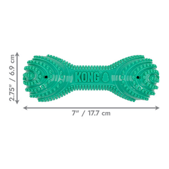 kong jouets pour chien Jouet à mâcher Kong CoreStrength Haltère – Moyen/Grand Jouet à Mâcher Kong CoreStrength Haltère pour Chien | Sherbrooke Canin