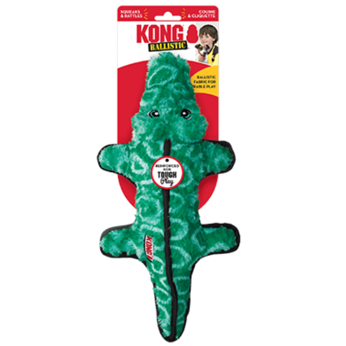 kong jouets pour chien Kong ballistic alligator médium/large