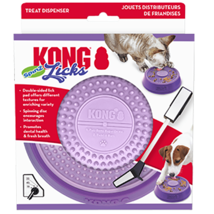 kong jouets pour chien Kong spinz licks small