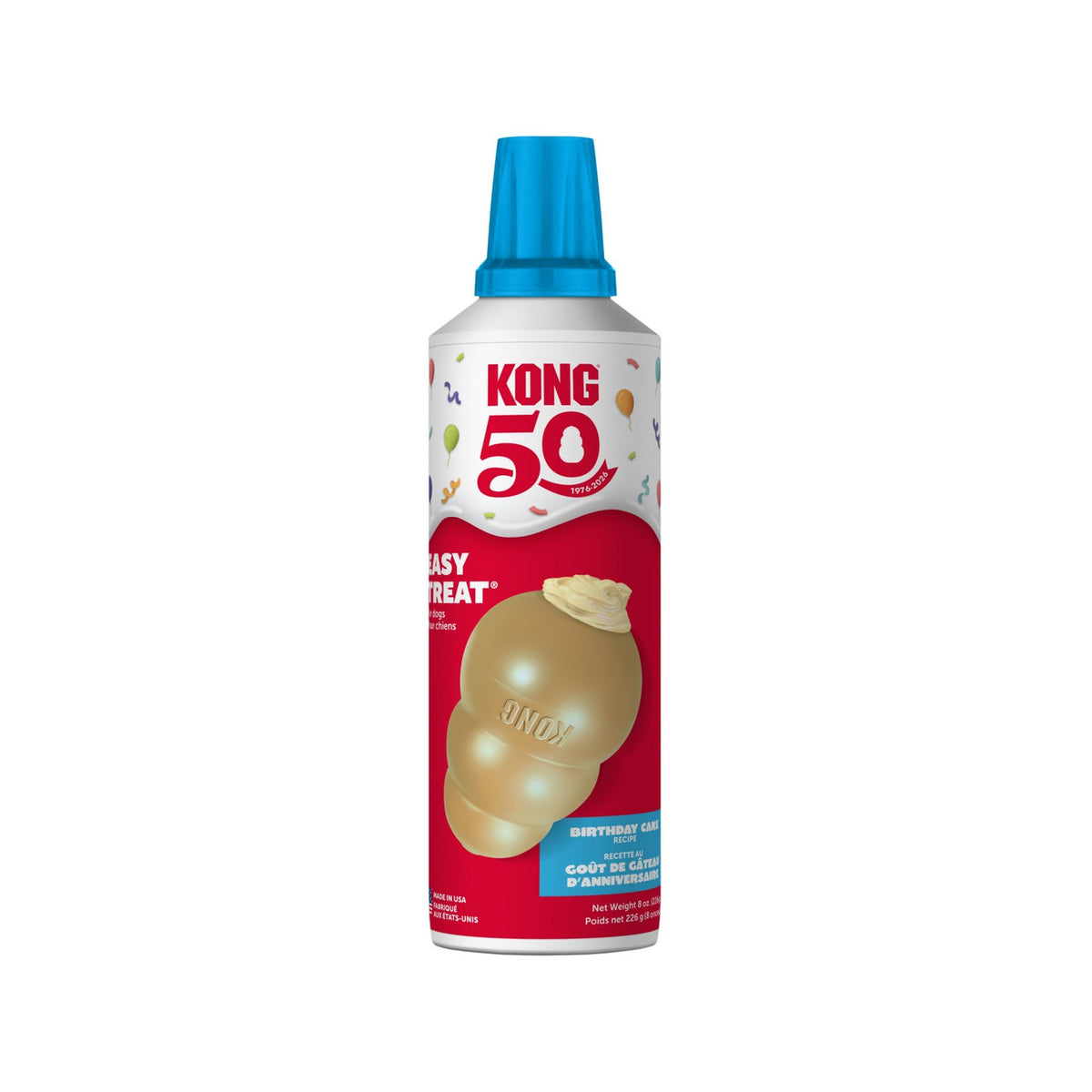 kong kong treats KONG Easy Treat Gâteau d'anniversaire 8oz - Édition 50e anniversaire KONG Easy Treat Gâteau d'anniversaire 8oz - Édition 50e anniversaire