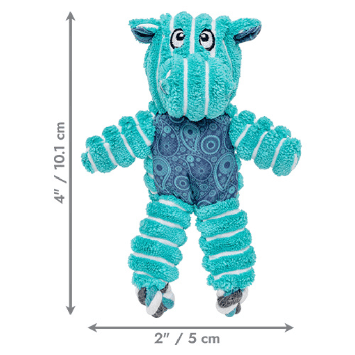 kong peluche Peluche Kong Floppy Knots Hippopotame – Très petit (XS) Peluche Hippopotame Kong Floppy Knots pour Chien | Sherbrooke Canin