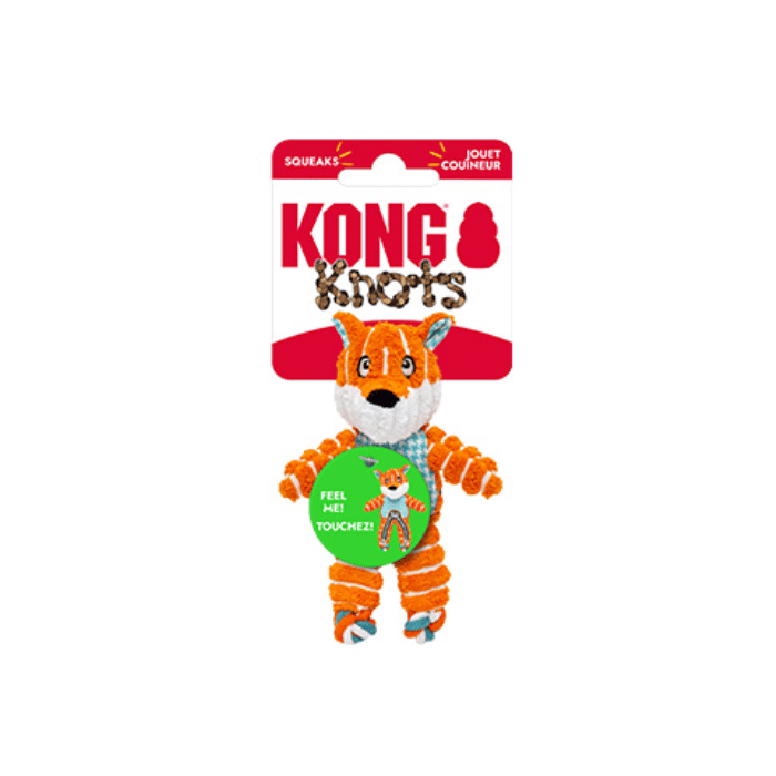 kong peluche Peluche Kong Floppy Knots Renard – Très petit (XS) Peluche Renard Kong Floppy Knots pour Chien | Sherbrooke Canin