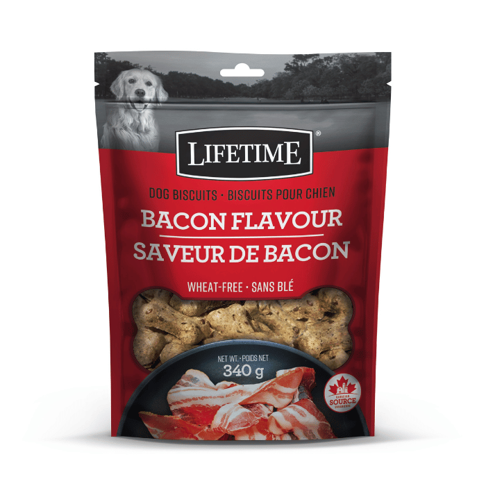 Lifetime biscuit Biscuits Pour Chien à Saveur Naturelle De Bacon 340g Biscuits Pour Chien à Saveur Naturelle De Bacon 340g