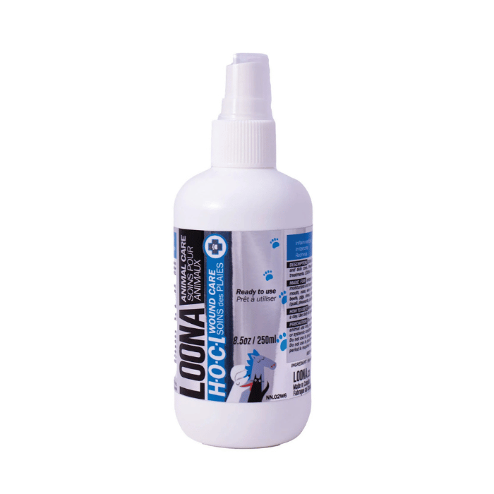 Loona Liquide HOCL pour le soins de plaies pour animaux 250 ml Liquide HOCL pour le soins de plaies pour animaux 250 ml