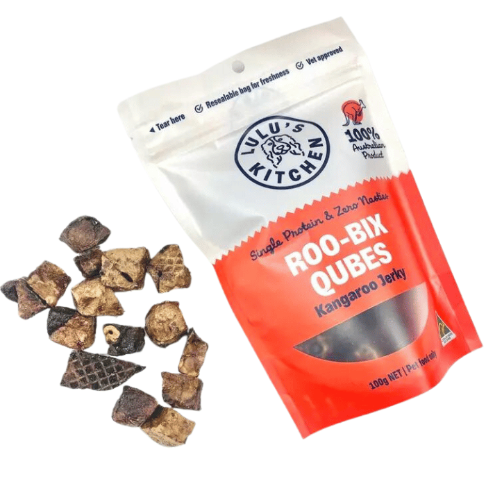 Lulu's Kitchen Roo-Bix Qubes - Jerky de kangourou 100g
