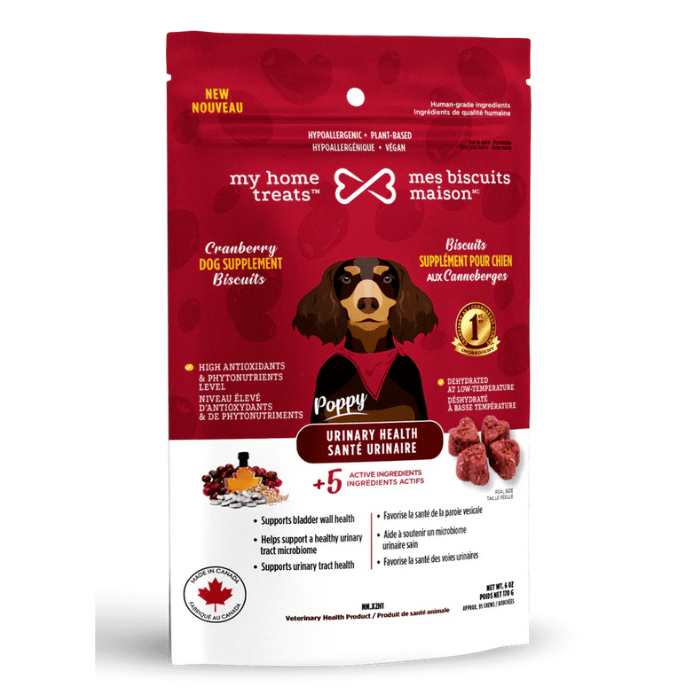 Mes Biscuits Maison biscuit Biscuits supplément hypoallergénique pour chien aux canneberges - Santé urinaire 170g