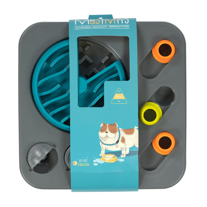 Messy Mutts bouteille Plateau D&#39;alimentation Interactif, Petit 12.5&quot;x12.5&quot; Plateau D&#39;alimentation Interactif, Petit 12.5&quot;x12.5&quot;