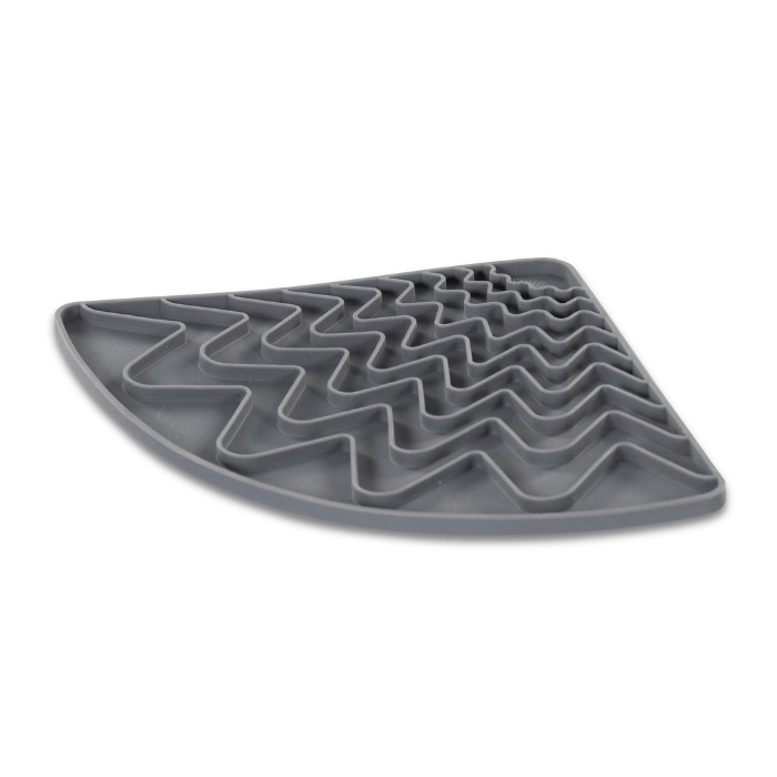 Messy Mutts lickmat Tapis D'alimentation En Silicone Triangulaire Avec Ventouses