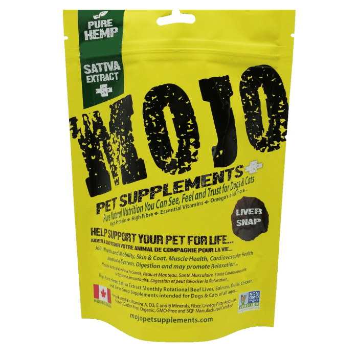 Mojo pet supplements Suppléments Pour Chiens Et Chats à Base De Chanvre, Saveur De Foie