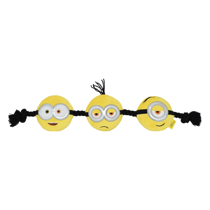 Multipet jouets pour chien Corde - Minions 3 têtes 17'' Corde - Minions 3 têtes 17''
