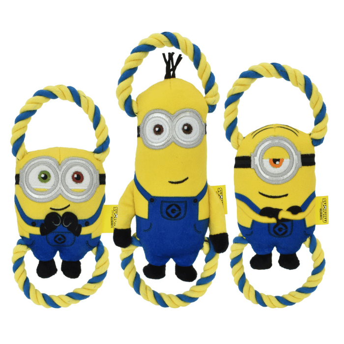 Multipet jouets pour chien Corde Tug Minions Corde Tug Minions