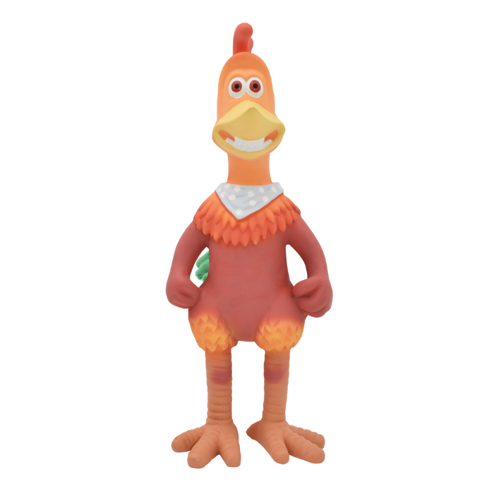 Multipet jouets pour chien Jouet couineur en latex poulet Rocky Jouet couineur en latex poulet Rocky