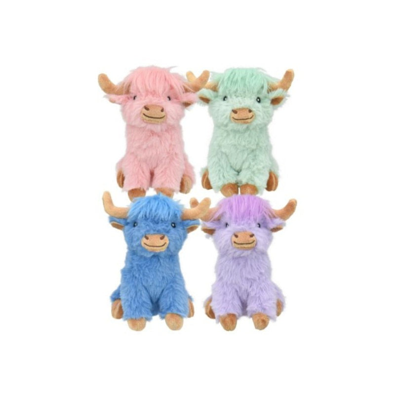 Multipet jouets pour chien Multipet - Minipet Highland Cow 5'' (paquet de 2) Multipet - Minipet Highland Cow 5'' (paquet de 2)